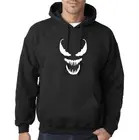 Venom Eyes Hooded Sweatshirt Super villain Spider man evil web slinger