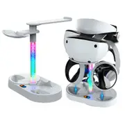 For PS VR2 Dual Controller Magnetic Charging Base With Indicator Light RGB