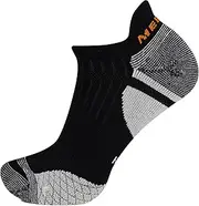 [MERRELL] Unisex Men's and Women's Trail Running Cushioned Socks - 1 Pair Pack - Unisex Anti-slip Heel and Arch Compression