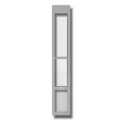 La Luna Pet Care - Medium - Silver - Folding Patio Pet Door Insert