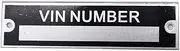 [Beyondcity] Pre-Engraved Stamped Vin Tag Aluminum Plate Custom Engraved with Your Number