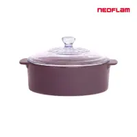 在飛比找momo購物網優惠-【NEOFLAM】韓國製Motus系列24cm淺陶鍋(兩色任