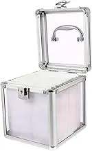 KICHOUSE 1pc Box Large Capacity CD Holder Case Transparent Storage Box for Discs Portable Household CD Container with Handle for Games Movies and Music Storage