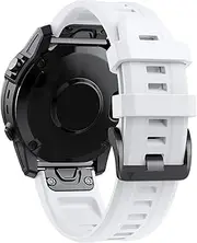 [ISOUDE] 22 26mm Official Silicone Wrist Strap For Garmin Fenix 6 6X Pro 5 5X Plus 3 3HR Fenix 7 7X Mk2i D2 Quick Release Smart Watchband