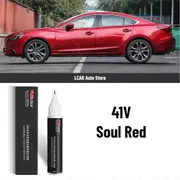 For Mazda 6 Atenza Paint Touch Up Pen Car Scratch Remover Black White Red Silver Gray Paint Cx4 Cx5 Auto Paint Fixer Repair Tool 41V Soul Red