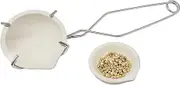 Small Melting Ceramic Crucible Dish Cup Set of 2 Melting Gold Silver Copper with Whip Tongs Handle 2A