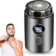 [ZITUZY] Mini Portable Electric Shaver, Portable Electric Mini Shaver, USB Washable Travel Wet Dry Shaver for Men and Women