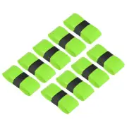 9 Pack Tennis Racket Grip Tape with Hole PU 43.3" Fluorescent Yellow