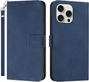 Compatible with Samsung Galaxy A72 5G Cover,Compatible with Samsung Galaxy A72 4G Magnetic Closure Flip Stand Case Blue
