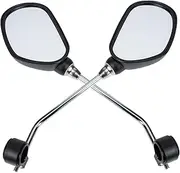 EXAOMBLE Outdoor Bike Mirrors Set Rear Visibility Mirror for Bicycles Easy Install High Definition