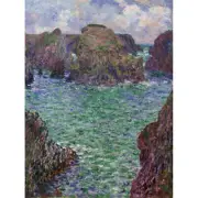Claude Monet Port Goulphar Belle Canvas Art Print Poster