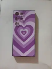 For Samsung Galaxy S24 Ultra S24+ S23 Plus S22 TPU Phone Case Purple Hearts