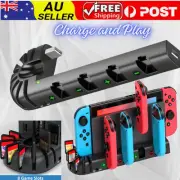 Joy Con Controller Charging Dock for Nintendo Switch 8 Game Card Slots Stand