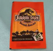 JURASSIC PARK 1992 stickers UNOPENED pack SPAIN Spielberg AMBLIN Ediciones Este