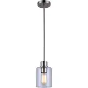 Home Impressions Portland 1-Bulb Brushed Nickel Incandescent Pendant Light