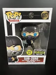 Funko Pop! Movies 1057 Sub-Zero GITD Entertainment Earth Exclusive Mortal Kombat