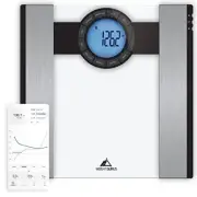 Weight Gurus Scale for Body Weight, Digital Bluetooth Scale Bluetooth - Clear