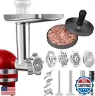 Metal Food Grinder Attachment for KitchenAid Stand Mixers, AMZCHEF Meat Grind