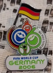 FIFA Soccer World Cup Germany Flag 2006 Pin New