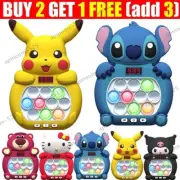 Kids Pop Push it Game Controller Sensory Fidget Toy Electronic Whack Mole Gift