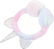 [Baluue] 1Pc Adorable Unicorn Warm Ear Cover Plush Cartoon Earmuff for Winter Multi Function Ear Soft and Comfortable Design for Outdoor Activities