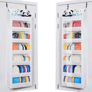 7 Tier Over The Door Hat Organizer for Baseball Caps with Hooks for Closet