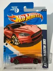 2012HOT WHEELS ASTON MARTIN DBS, 9/10 FASTER THAN EVER, 99/247 RED