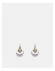 [Mimco] Circulate Stud Earrings in White