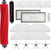 [Home Times] Accessories Kit for Xiaomi Roborock S7 MaxV Ultra/S7 MaxV Docking,1 Roller Brush, 1 Self-Cleaning Brush,2 Hepa Filter, 4 Side Brush, 4 Mop Cloth,4 Dust Bags(16PCS) …