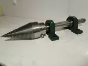 Steel Screw Log Splitter 90mm - Tractor PTO Super Strong Tractor left thread