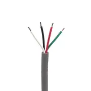 22 AWG 4 Conductor CMG Communication Cable, 300V, Unshielded, 10 ft Length