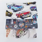 Baby Burp Cloths 3 Pack Boys Mixed Print Toweling Back Handmade New