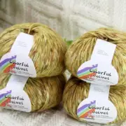 Sale 4BallsX50g Fluffy Soft Colorful Velvet Rugs Shawls Blankets Crochet Yarn 02