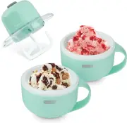 Ice Cream Maker Soft Serve Gelato Frozen Yogurt Machine 2 Bowls Dash Mini Mug