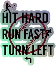Teegarb Letter Blanket Hit Hard Run Fast Turn Left Baseball Player Sports Lover Retro Game Day 2