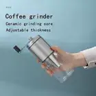 Manual Coffee Bean Grinder Portable Hand Crank Mill high borosilicate glass
