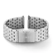 Timex 18mm Stainless Steel Quick-Release Bracelet – Silver-Tone with Deployme...