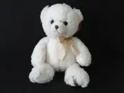 NWT Aurora World Stuffed Plush Teddy Bear Easter Spring 14" Ashford Bear Cream