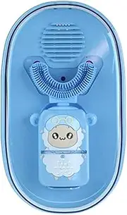UOOD Kids U Shaped Electric Toothbrush, Ultrasonic Automatic Whitening Massage Toothbrush U-Type Cartoon Modeling Toothbrush for Child (Color : Blue, Size : 2-6 Years Old)