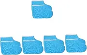 Healeved 5 Pairs Waxed Cotton Footmuffs Paraffin Wax Hydrating Foot Mask Paraffin Bath Liners for Foot Wax Booties Foot Spa Wrapping Cover Spa Foot Covers Foot Spa Booties Polyester