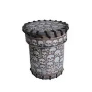 Q Workshop Macabre Made of Real Leather, Sturdy, and Stylish Handmade Dice Cup