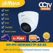 Dahua 8CH 8MP 2.8mm HDW2831TP-AS-S2 Starlight Built-in Mic CCTV Camera Aus.VER