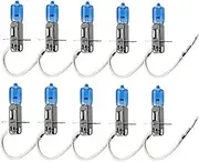 10pcs 24V H3 100W Auto Halogen Bulbs Car Light Source Parking Head Fog Lamps White Headlight High Power Super Bright