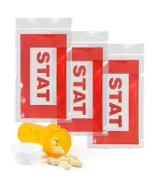 1000 Red Stat Bags Clear 5X8 Zip Locked Printed Bags 2 Mil