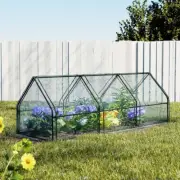 Mini Greenhouse, Steel Frame Tunnel Green House Garden Shed Tent Gardening Suppl
