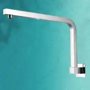 BATH 180° SWIVEL ADJUSTABLE EXTENSION GOOSENECK RAINFALL WALL SHOWER ARM