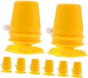 HAWILLOSCH 8pcs Clockwork DIY Robot Toy for Boys and Girls Wind up Mechanism Movement Clay Craft Accessories