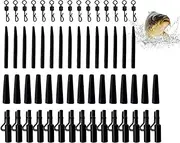 Generic Tackle for Carp Fishing - Silicone Fishing Equipment Kit - Carp Fishing Tackle with Anti Tangling Sleeves, Lead Clip, Tail Rubber, and Quick- Swivels