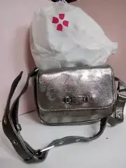 Naturalizer Belt handbag Dustbag Crossbody Adjustable Strap Silver, NWT