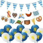 NEW!,Germany, OKTOBERFEST,Bavarian,Garden Decor Kit.Banner, Pennants Ballons
